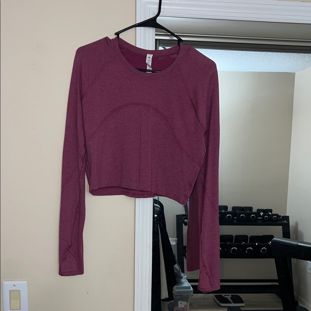 Lululemon Long Sleeve Crop Top Size: 12